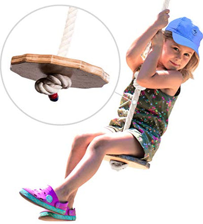 Wooden rope swing for kids Goodevas
