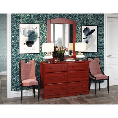 Amara Mirror for Merlot 6 Drawer Dresser Custom Kids Furniture
