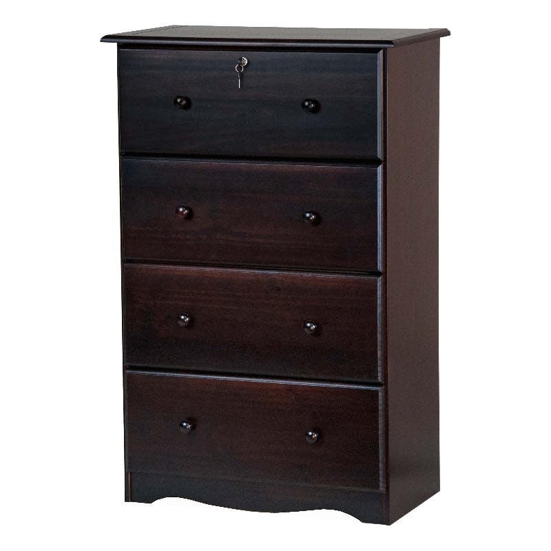 Amara Cappuccino Tall Kids Dresser Custom Kids Furniture