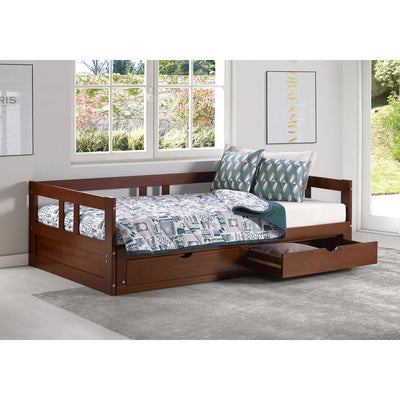 Rowan Twin to King Extendable Day Bed - Chestnut Custom Kids Furniture