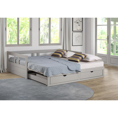 Rowan Twin to King Extendable Day Bed in Gray Custom Kids Furniture