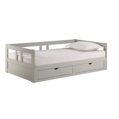 Rowan Twin to King Extendable Day Bed in Gray Custom Kids Furniture