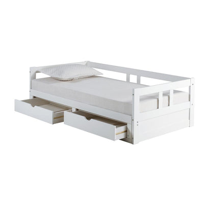 Rowan Twin to King Extendable Day Bed - White Custom Kids Furniture