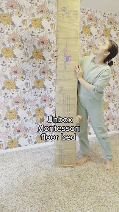 Sophia Toddler Floor Bed in White