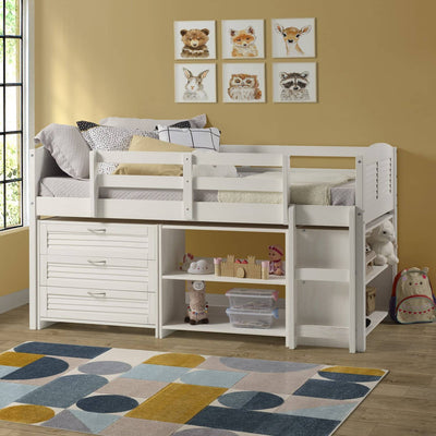 Adalyn White Loft Beds for Kids Custom Kids Furniture