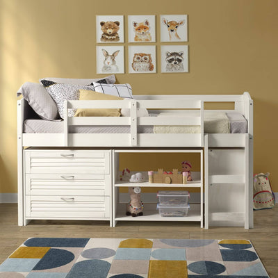 Adalyn White Loft Beds for Kids Custom Kids Furniture