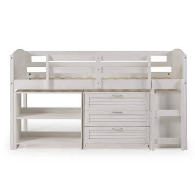 Adalyn White Modern Loft Bed for Kids Custom Kids Furniture