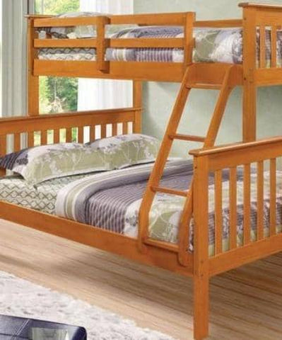 
  
	
    
	
    Alaina Honey Twin over Full Bunk Bed