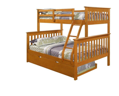 Alaina Twin over Full Bunk Bed with Trundle Custom Kids Furniture