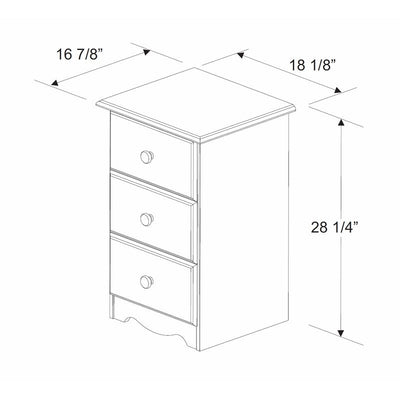 Amara Honey Nightstand with Drawers Custom Kids Furniture