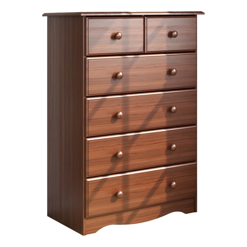 Amara Mocha Tall 6 Drawer Kids Dresser Custom Kids Furniture