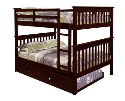 Andrew Full Bunkbed with Trundle Custom Kids Furniture