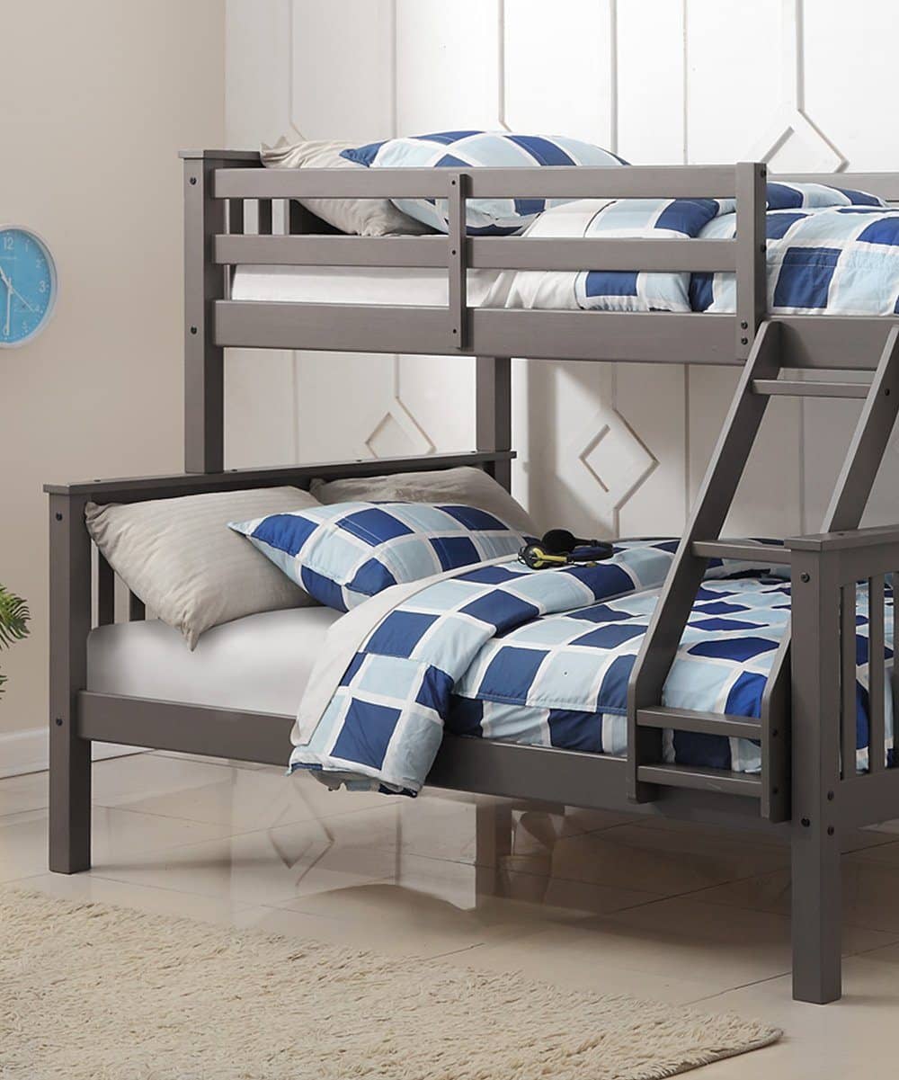 Anthony Gray Twin over Full Bunk Bed Custom Kids Furniture