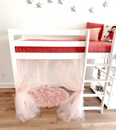 Harper Twin Loft Bed with Slide Custom Kids Furniture