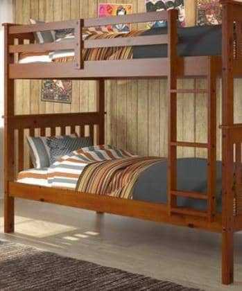 Benjamin Espresso Bunk Bed for Kids Custom Kids Furniture