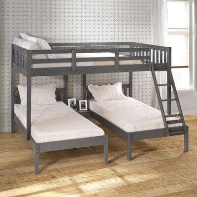 Bentley Full over Double Twin Triple Bunk Bed Custom Kids Furniture