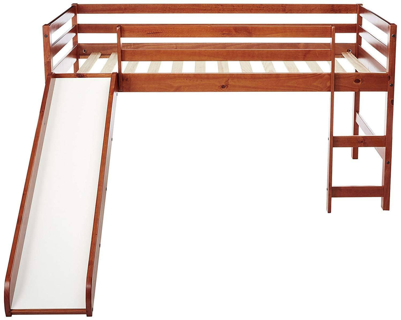 Blake Loft Bed with Slide in Espresso Custom Kids Furniture