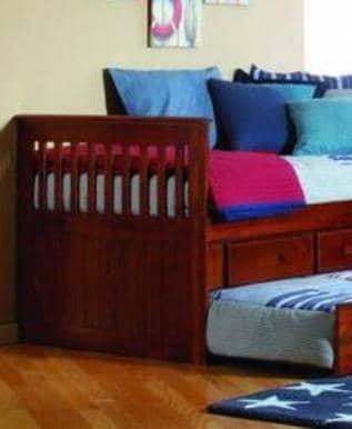 Brayden Captains Bed with Storage and Trundle Custom Kids Furniture