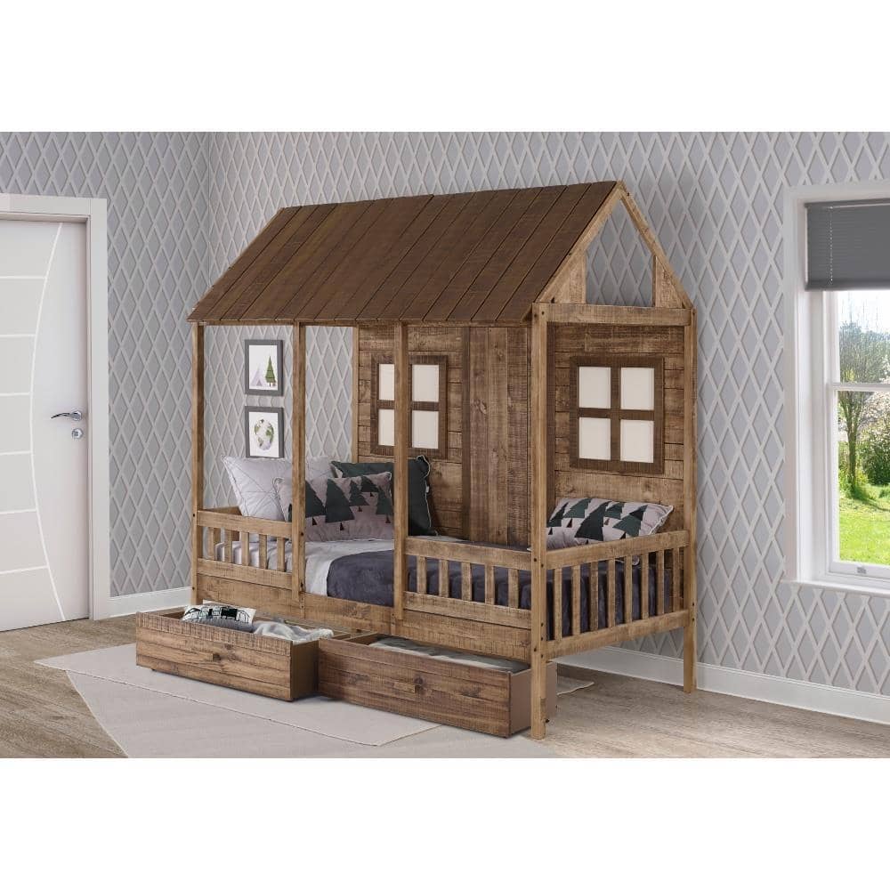 Brianna Cottage Loft Bed for Kids Custom Kids Furniture