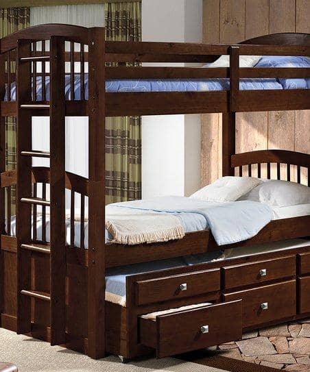 Carter Cappuccino Captains Bunk Bed with Storage Custom Kids Furniture