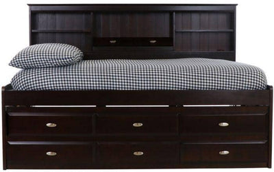 Claire Full Size Espresso Storage Bed Custom Kids Furniture