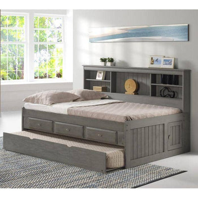 Claire Full Size Grey Storage Bed Custom Kids Furniture