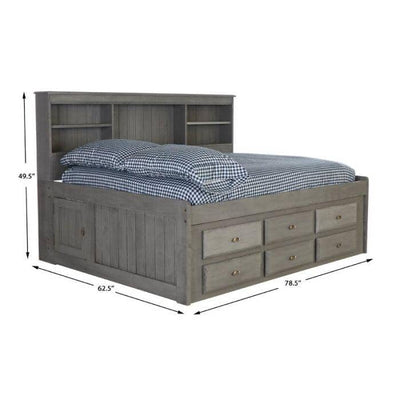 Claire Full Size Grey Storage Bed Custom Kids Furniture