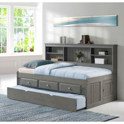 Claire Twin Size Grey Storage Bed Custom Kids Furniture