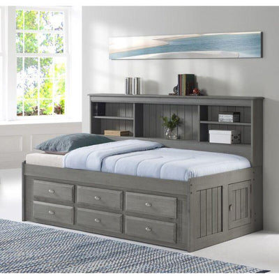 Claire Twin Size Grey Storage Bed Custom Kids Furniture