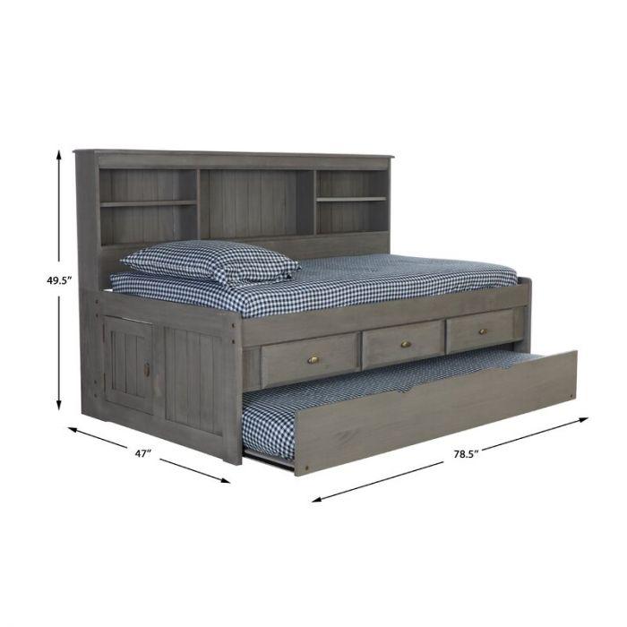 Claire Twin Size Storage Bed | Custom Kids Furniture 3 Storage Drawers & Trundle Bed / Custom Kids Furniture