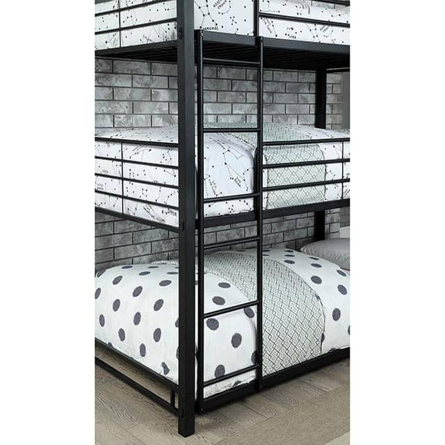Curtis Contemporary Triple Bunk Bed Custom Kids Furniture