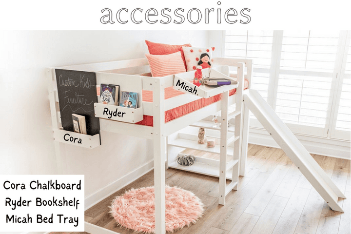 Bunk beds with a slide attached clearance