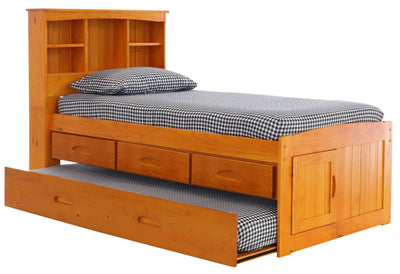 DISCOVERY WORLD FURNITURE HONEY TWIN SIZE CAPTAINS BED Custom Kids Furniture