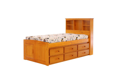 DISCOVERY WORLD FURNITURE HONEY TWIN SIZE CAPTAINS BED Custom Kids Furniture