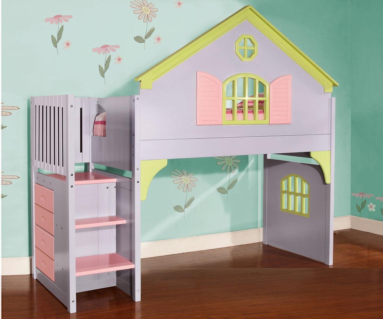 Isabella Doll House Loft Bed Custom Kids Furniture