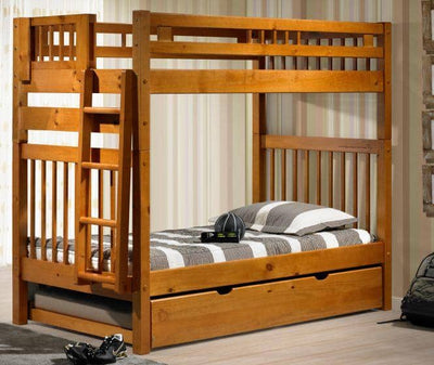Elliot Tall Honey Bunk Bed Custom Kids Furniture
