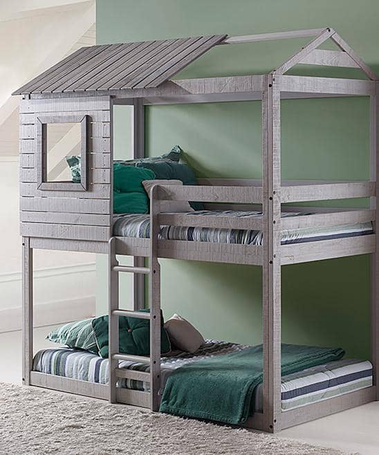 Emma Gray Playhouse Bunk Bed – Custom Kids Furniture