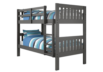 Gavin Gray Bunk Bed with Trundle Custom Kids Furniture