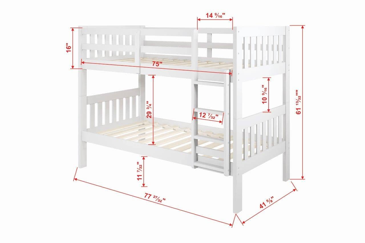 Gavin Modern Twin Bunk Bed Custom Kids Furniture