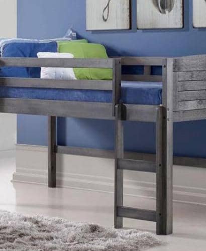 Hailey Grey Modern Loft Bed Custom Kids Furniture