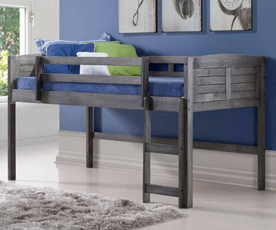 Hailey Grey Modern Loft Bed Custom Kids Furniture