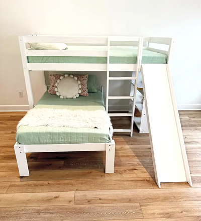 Harper Kids Bunk Bed with Slide Custom Kids Furniture
