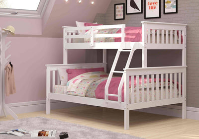 Hazel White Bunk Bed Custom Kids Furniture