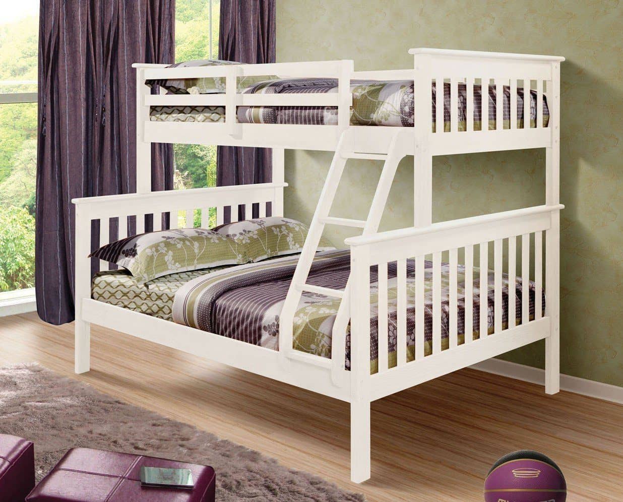 Hazel White Bunk Bed Custom Kids Furniture