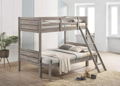 Huck Rustic Bunk Bed Custom Kids Furniture