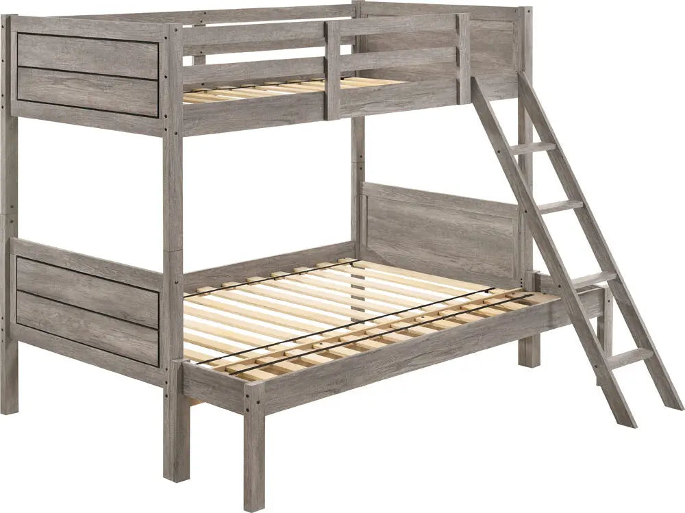 Huck Rustic Bunk Bed Custom Kids Furniture