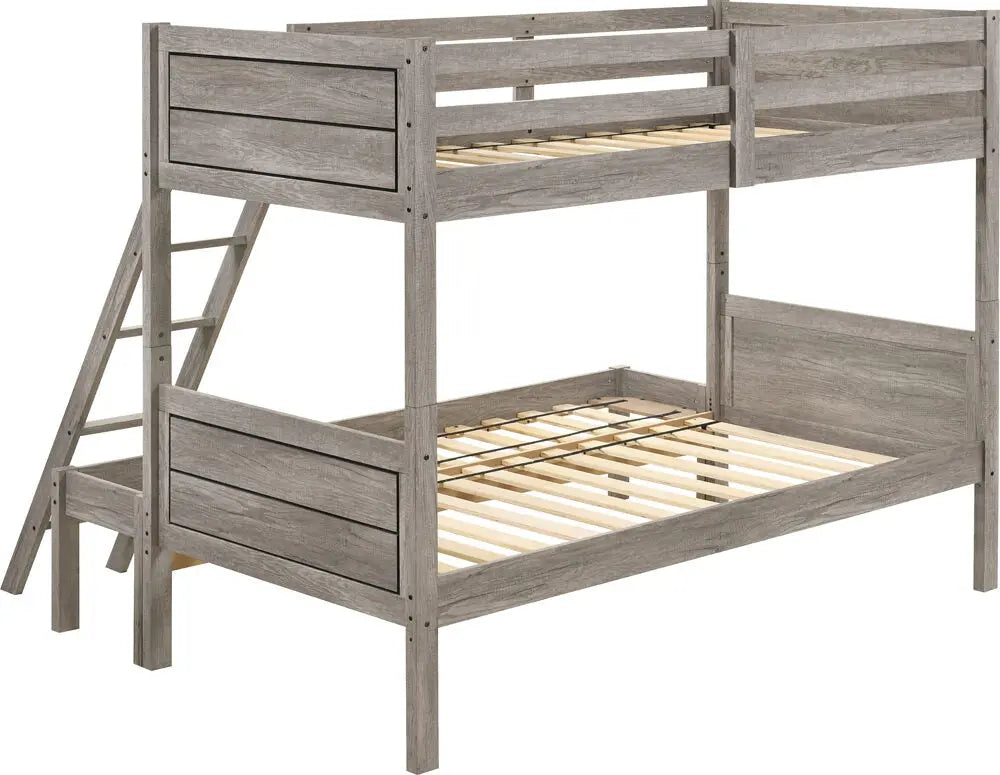 Huck Rustic Bunk Bed Custom Kids Furniture