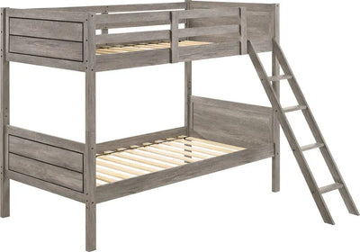 Huck Rustic Twin. Bunk Bed Custom Kids Furniture