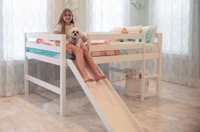 Hudson Full Loft Bed with Slide Custom Kids Furniture