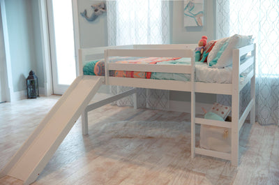 Hudson Full Loft Bed with Slide Custom Kids Furniture